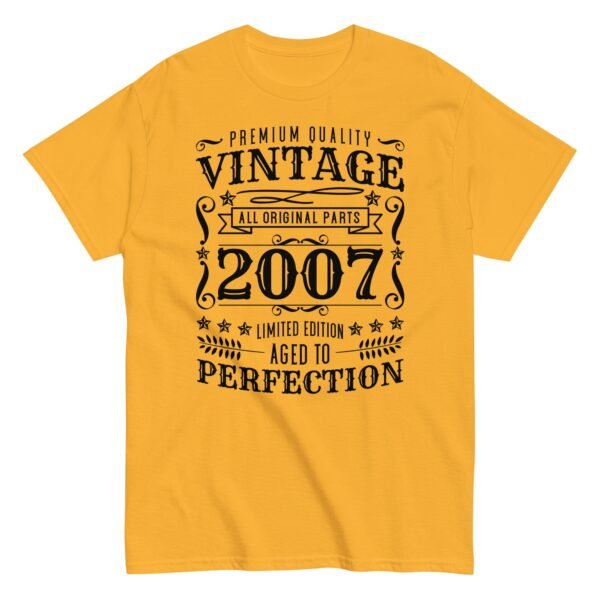 Vintage 2007 All Original Parts Birthday T-shirt - Image 11