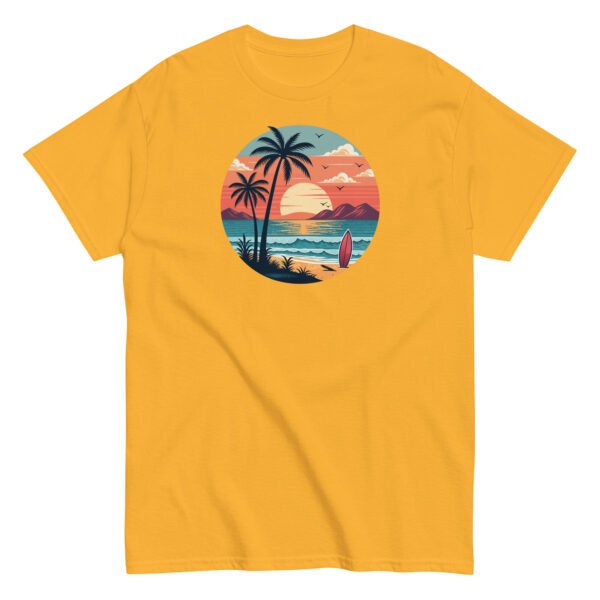Retro Sunset Beach Surf T-shirt - Image 12