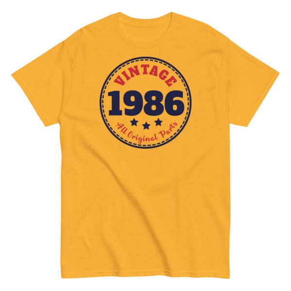 Vintage 1986 All Original Parts Retro T-shirt - Image 13