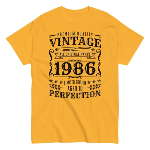 Vintage 1986 Aged To Perfection T-Shirt Birthday Gift - Image 11