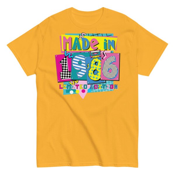Made in 1986 Retro 80’s T-shirt 1986 Birthday Gift - Image 13