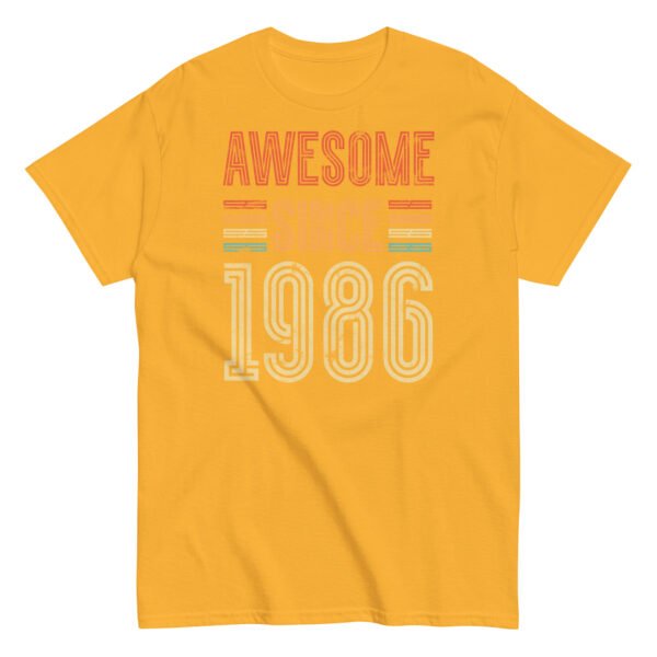 Awesome Since 1986 Retro Birthday Gift T-shirt - Image 13
