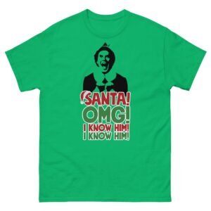 Santa OMG I Know Him Buddy The Elf Christmas T-shirt