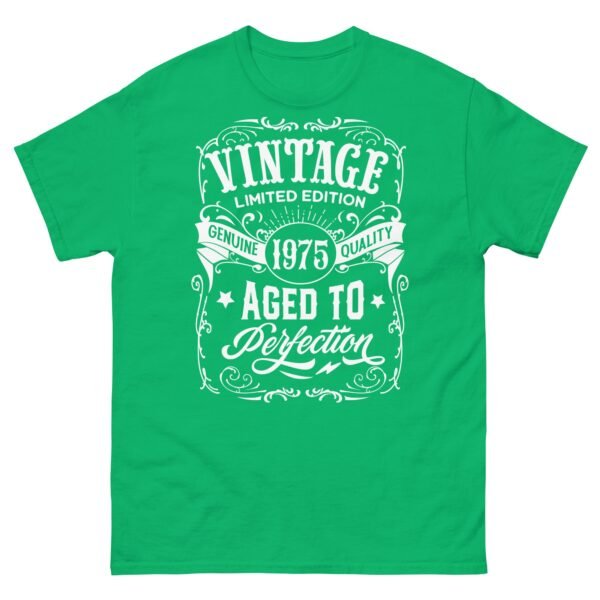 Vintage 1975 T-shirt Aged To Perfection Men’s 50th Birthday - Image 5
