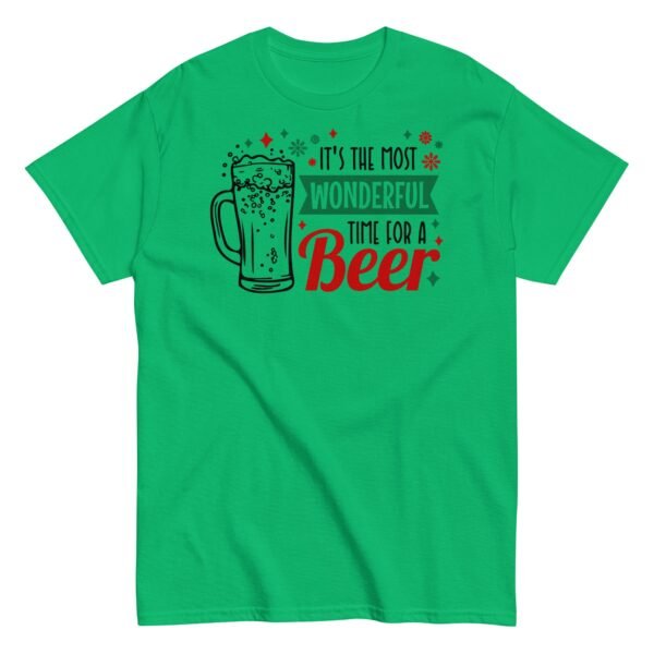 Christmas T-shirt Men’s It’s The Most Wonderful Time For A Beer - Image 6