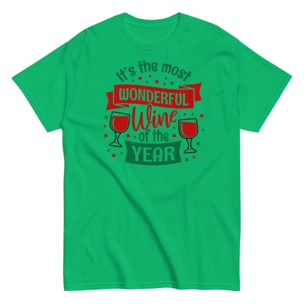 Wine Christmas T-shirt It’s The Most Wonderful Wine Of The Year - Image 3