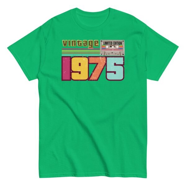Vintage 1975 Cassette Tape Limited Edition 1975 Birthday T-shirt - Image 9