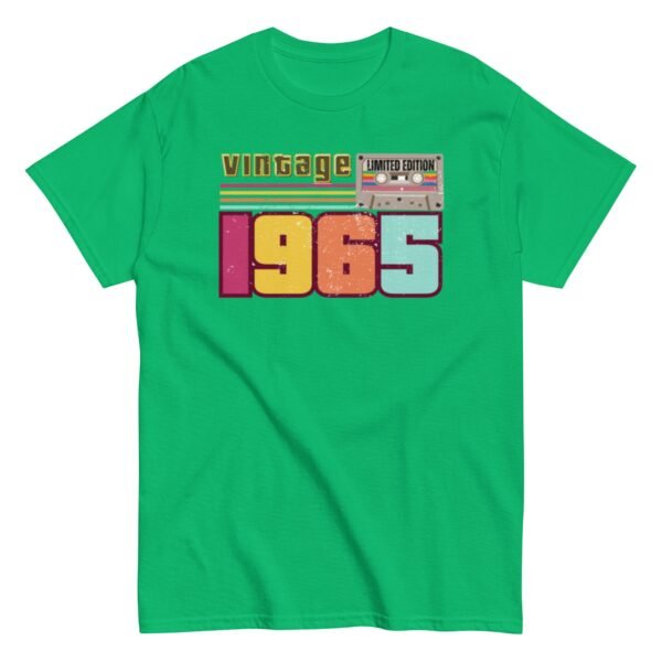 Vintage 1965 Cassette Tape Limited Edition 60th Birthday T-shirt - Image 7
