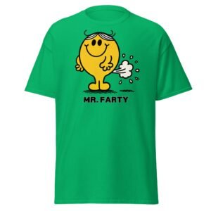 Mr. Farty T-shirt Mr. Men Style Tshirt for Men Who Fart A Lot