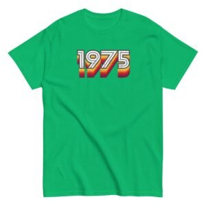 1975 Birth Year Gift T-shirt 50th Birthday Tshirt 1975 Retro