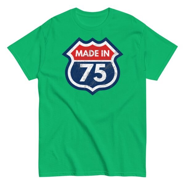 1975 Birthday Year Gift T-Shirt Made in 75 Route Sign - Image 11