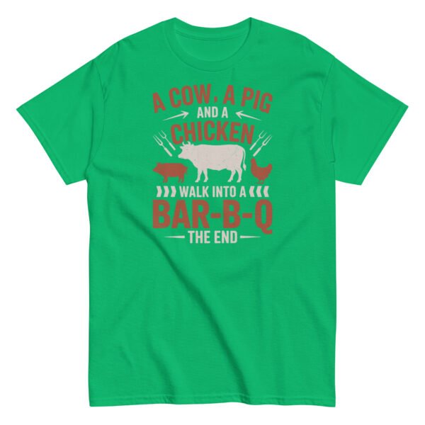 A Cow A Pig And a Chicken Funny BBQ T-shirts - Image 7