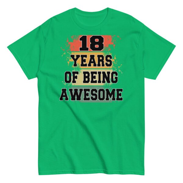 18th Birthday T-shirt – 18 Years Of Being Awesome - Image 10
