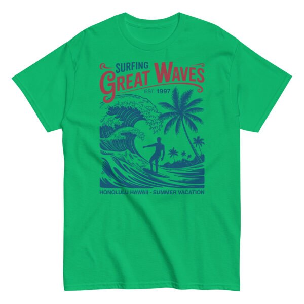 Surfing Great Waves Honolulu Hawaii T-shirt - Image 11