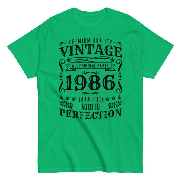 Vintage 1986 Aged To Perfection T-Shirt Birthday Gift - Image 9