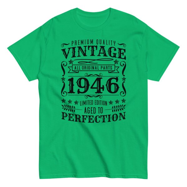 Vintage 1946 T-shirt Limited Edition Birthday Gift - Image 4