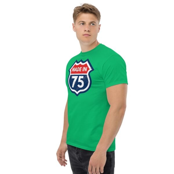 1975 Birthday Year Gift T-Shirt Made in 75 Route Sign - Image 3