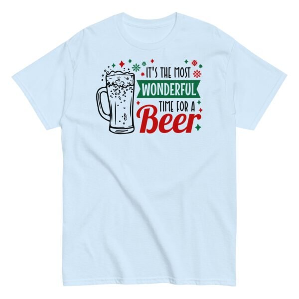 Christmas T-shirt Men’s It’s The Most Wonderful Time For A Beer - Image 12