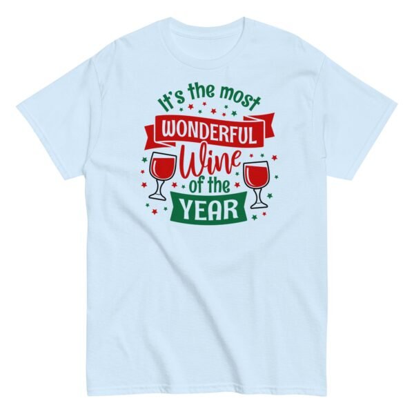 Wine Christmas T-shirt It’s The Most Wonderful Wine Of The Year - Image 9