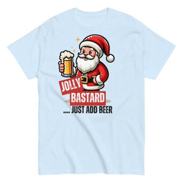 Jolly Bastard Just Add Beer Funny Christmas T-shirt For Men - Image 14