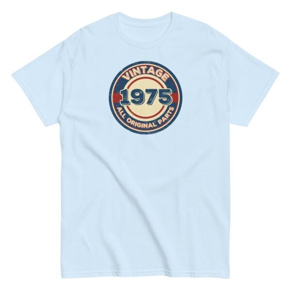 1975 Birthday Gift T-shirt Vintage All Original Parts 50th - Image 15