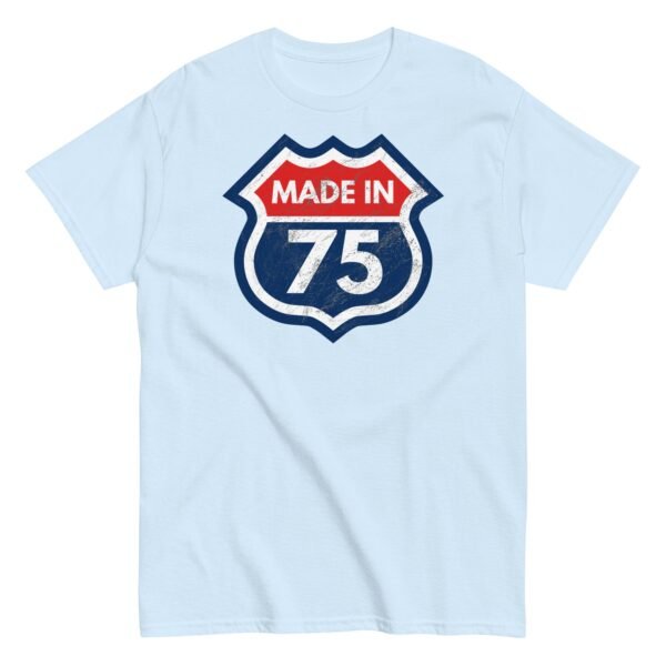 1975 Birthday Year Gift T-Shirt Made in 75 Route Sign - Image 15