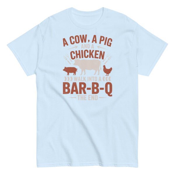 A Cow A Pig And a Chicken Funny BBQ T-shirts - Image 13