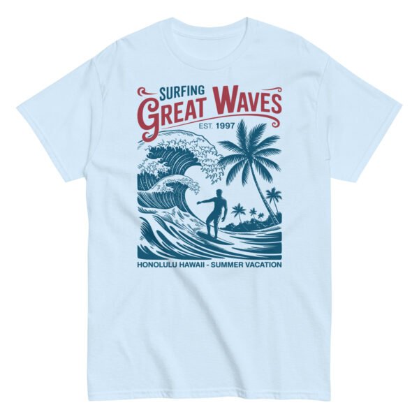 Surfing Great Waves Honolulu Hawaii T-shirt - Image 16