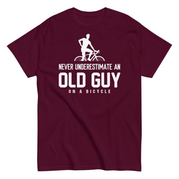 Never Underestimate An Old Guy On A Bicycle T-shirt