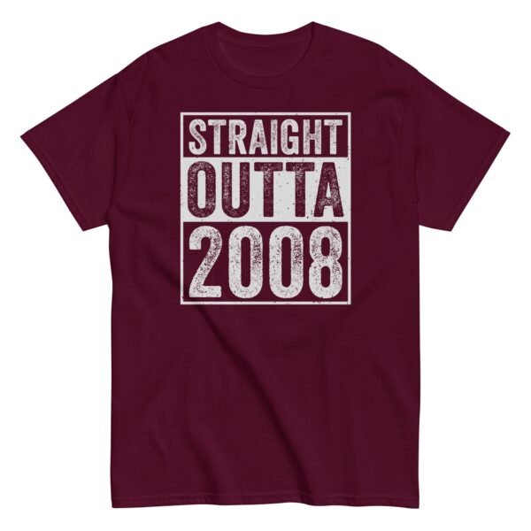 Straight Outta 2008 T-shirt Birthday Gift - Image 2