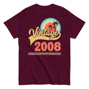Vintage 2008 T-shirt Limited Edition 2008 Birthday T Shirt