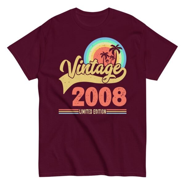 Vintage 2008 T-shirt Limited Edition 2008 Birthday T Shirt