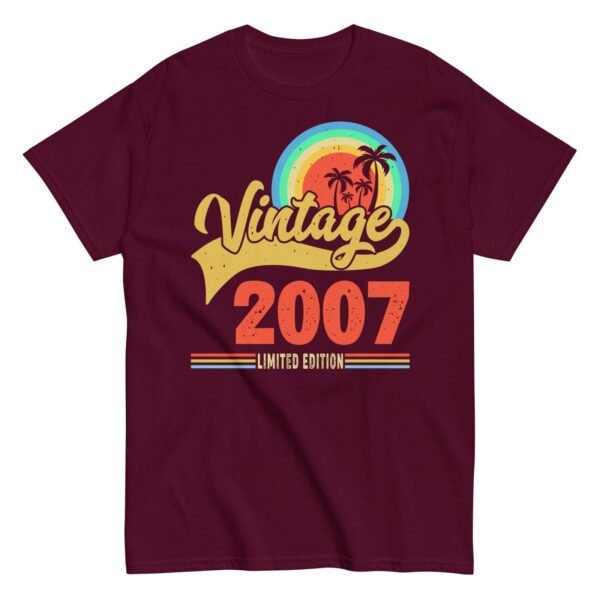 Vintage 2007 Limited Edition Birthday T-shirt Gifts - Image 5