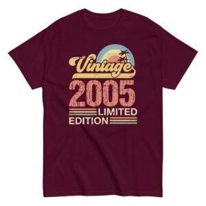 Vintage 2005 Limited Edition Birthday Gift T-shirts