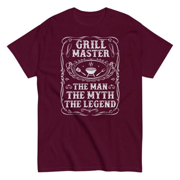 Grillmaster The Man The Myth The Legend Funny BBQ T-shirt - Image 4