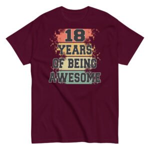 18th Birthday T-shirt – 18 Years Of Being Awesome