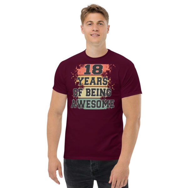 18th Birthday T-shirt – 18 Years Of Being Awesome - Image 2