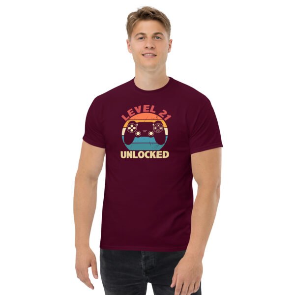 Level 21 Unlocked T-shirt 21st Birthday Gift T Shirts - Image 2