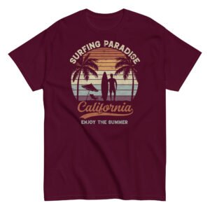 Surfing Paradise California T-shirt Surf Tee
