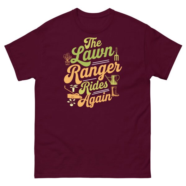 The Lawn Ranger Rides Again Funny Gardening T-shirt - Image 2