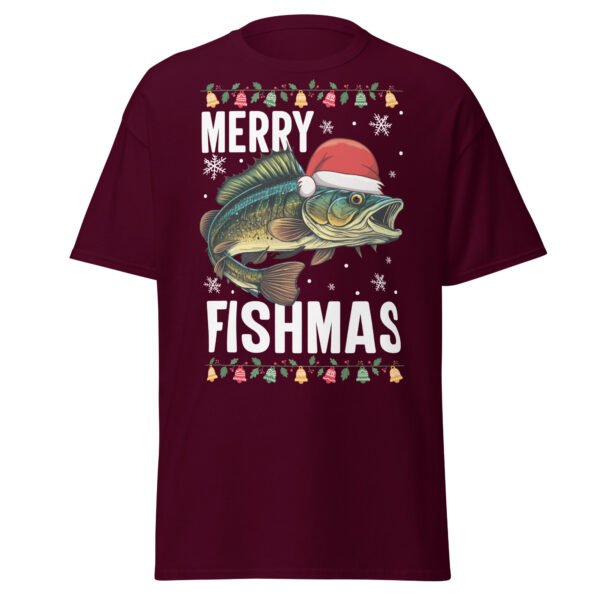 Merry Fishmas Christmas T-shirts For Men Who Fish - Image 4