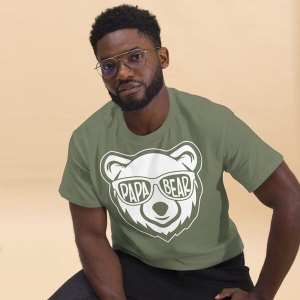 Papa Bear T-shirt Gift For Dad - Image 4