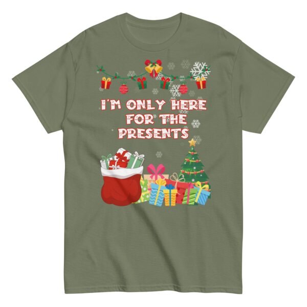 I’m Only Here For The Presents T-Shirt Christmas T-shirt For Men - Image 10