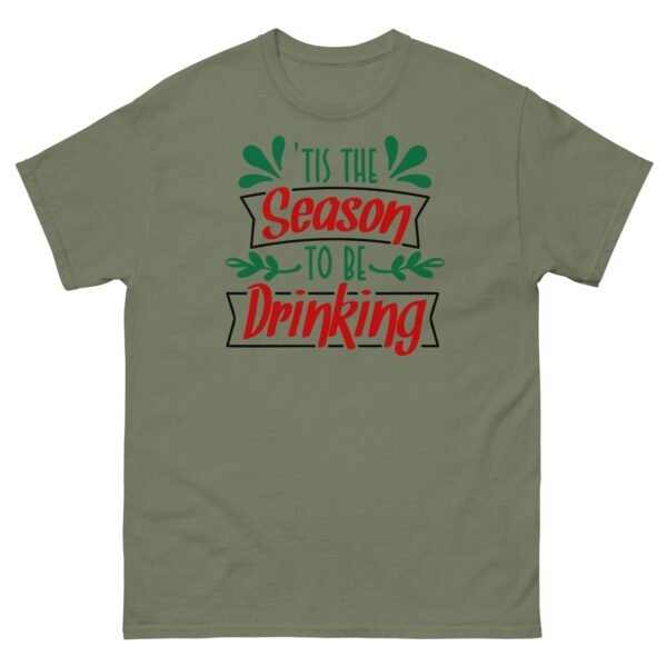 Christmas T-Shirt Tis The Season To Be Drinking - Image 8