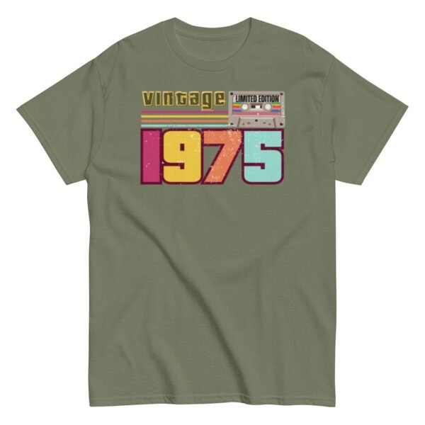 Vintage 1975 Cassette Tape Limited Edition 1975 Birthday T-shirt - Image 7
