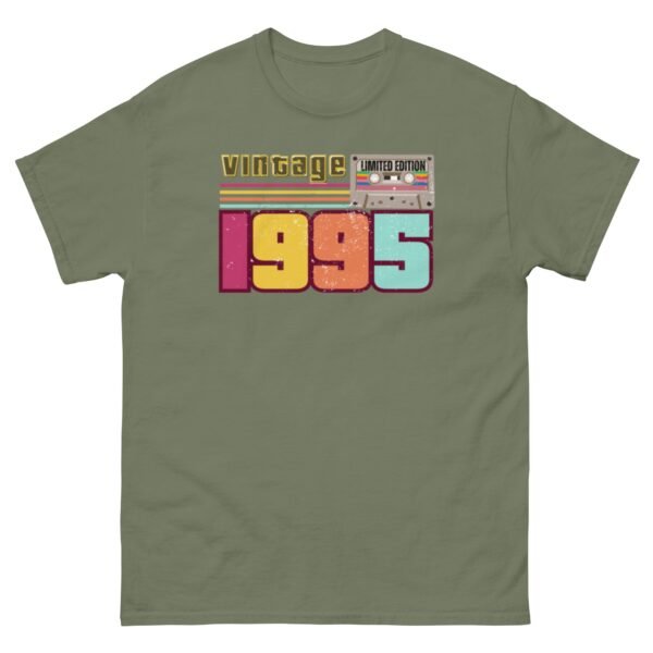 Vintage 1995 Cassette Tape Limited Edition 30th Birthday T-shirt - Image 9