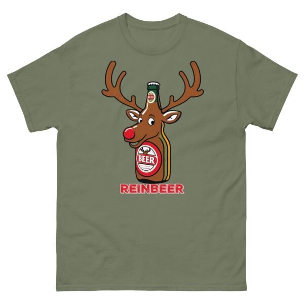 Beer Drinker Funny Christmas T-shirt Reinbeer - Image 9