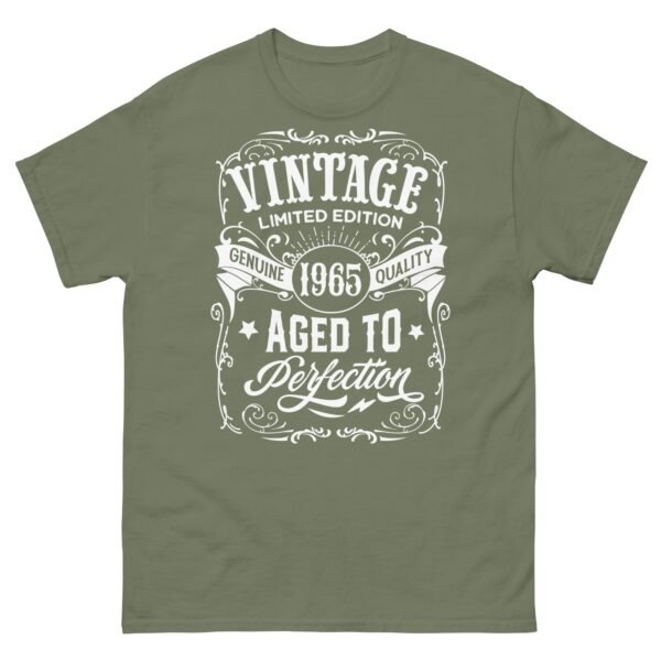 Vintage 1965 Aged To Perfection T-Shirt 1965 Birthday Gift Tee - Image 9