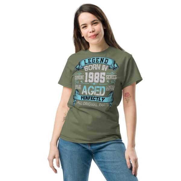 1985 Birthday Year Gift T-shirt Born In 1985 Legend Aged Perfectly - Image 3