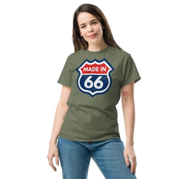 1966 Birthday Gift T-shirt Made in 66 US Route 66 Style - Image 4
